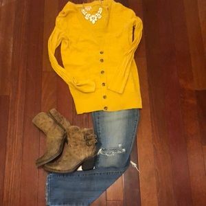 Mustard cardigan